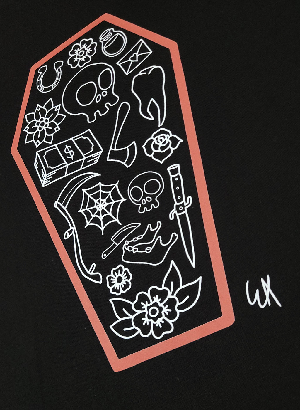 Cluttered Coffin Graphic Tee