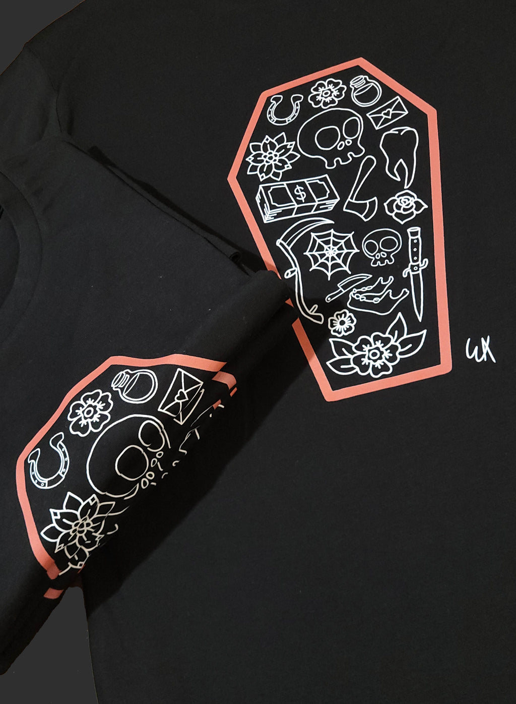 Cluttered Coffin Graphic Tee